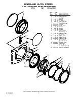 Предварительный просмотр 3 страницы Whirlpool Duet WFW9470WW Parts List