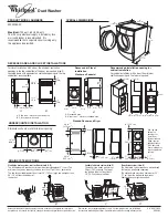 Предварительный просмотр 1 страницы Whirlpool Duet WFW9500T Dimensions And Installation Information