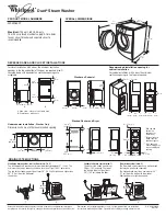 Предварительный просмотр 1 страницы Whirlpool Duet WFW9600T Dimensions And Installation Information