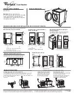 Whirlpool Duet WFW9700V Dimensions And Installation Information предпросмотр