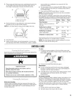 Предварительный просмотр 19 страницы Whirlpool Duet WGD9200SQ0 Use & Care Manual