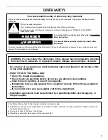 Preview for 3 page of Whirlpool Duet WGD9300VU Use And Care Manual