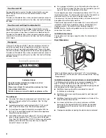 Preview for 6 page of Whirlpool Duet WGD9300VU Use And Care Manual