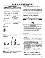 Предварительный просмотр 19 страницы Whirlpool Duet WGD9470W Installation Instructions Manual