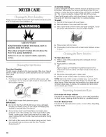 Preview for 18 page of Whirlpool Duet YGEW9200LQ0 Use & Care Manual