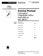 Whirlpool DWH B80 W Service Manual предпросмотр