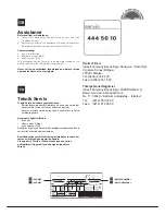 Предварительный просмотр 2 страницы Whirlpool E2BL 19** F TK Operating Instructions Manual