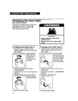 Preview for 16 page of Whirlpool Easy Clean 100 Series Use And Care Manual