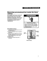 Preview for 17 page of Whirlpool Easy Clean 100 Series Use And Care Manual