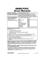 Preview for 27 page of Whirlpool Easy Clean 100 Series Use And Care Manual