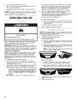 Предварительный просмотр 14 страницы Whirlpool EB2SHKXV User Instructions