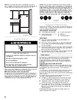 Предварительный просмотр 22 страницы Whirlpool EB2SHKXVD User Instructions