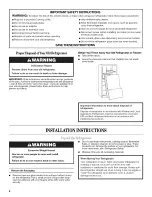 Предварительный просмотр 2 страницы Whirlpool EB9SHKXVQ04 User Instructions