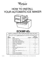 Whirlpool ECKMF-831 Installation Instructions preview