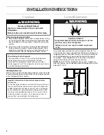 Preview for 4 page of Whirlpool ED0GTKXMQ00 Use & Care Manual