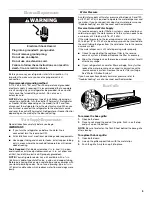 Preview for 5 page of Whirlpool ED0GTKXMQ00 Use & Care Manual