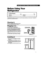 Предварительный просмотр 5 страницы Whirlpool ED20PK ED22PK Use And Care Manual