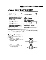 Preview for 7 page of Whirlpool ED20ZK Use And Care Manual