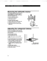 Предварительный просмотр 10 страницы Whirlpool ED22DF Use And Care Manual