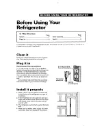 Предварительный просмотр 5 страницы Whirlpool ED22DK Use And Care Manual