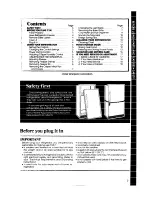 Preview for 3 page of Whirlpool ED22EM Use & Care Manual