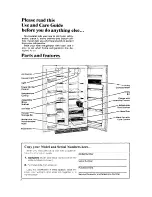 Preview for 2 page of Whirlpool ED22MK Use & Care Manual