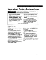 Preview for 3 page of Whirlpool ED22PW Use And Care Manual