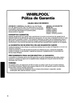 Предварительный просмотр 92 страницы Whirlpool ED27DQXDW01 Use And Care Manual