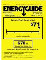 Preview for 1 page of Whirlpool ED2CHQXVB Energy Manual