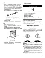 Предварительный просмотр 5 страницы Whirlpool ED2FHEXT - 21.8 cu. ft. Refrigerator Use & Care Manual