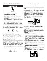 Предварительный просмотр 7 страницы Whirlpool  ED2KHAXVB User Instructions