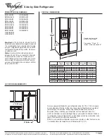 Whirlpool ED2SHAXM Dimension Manual preview