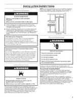 Предварительный просмотр 3 страницы Whirlpool ED2VHEXVB Use & Care Manual