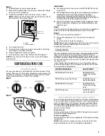 Предварительный просмотр 5 страницы Whirlpool ED5FHAXVT - 25' Dispenser Refrigerator Use & Care Manual