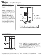 Предварительный просмотр 1 страницы Whirlpool  ED5LHAXWB Dimension Manual