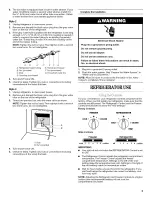 Preview for 5 page of Whirlpool ED5LTAXVB01 Use & Care Manual