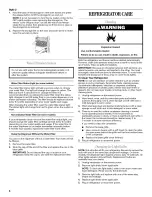 Preview for 8 page of Whirlpool ED5LTAXVB01 Use & Care Manual