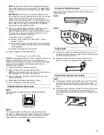 Предварительный просмотр 19 страницы Whirlpool ED5NTGXMQ00 Use And Care Manual