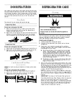 Предварительный просмотр 16 страницы Whirlpool ED7FHGXKB00 Use & Care Manual