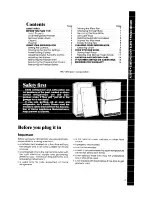 Preview for 3 page of Whirlpool EF19MK Use & Care Manual