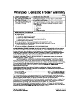 Preview for 12 page of Whirlpool EH050FX Use & Care Manual