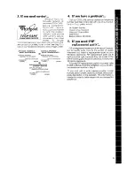 Preview for 11 page of Whirlpool EH060F Use & Care Manual