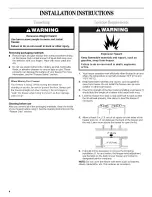 Preview for 4 page of Whirlpool EH101FXMQ01 Use & Care Manual