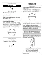 Предварительный просмотр 5 страницы Whirlpool EH151FXTQ00 Use & Care Manual