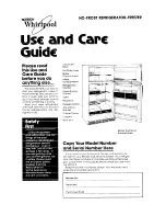 Whirlpool EJT181XKWR2 Use And Care Manual preview