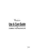 Предварительный просмотр 1 страницы Whirlpool EL02CCXJW Use And Care Manual