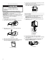 Предварительный просмотр 4 страницы Whirlpool EL02CCXPB00 Use & Care Manual