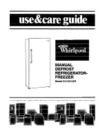 Whirlpool EL15CCXR Use And Care Manual preview