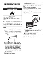 Предварительный просмотр 8 страницы Whirlpool EL1WSRXLQ0 Use & Care Manual