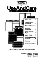 Whirlpool EL4030V Use And Care Manual preview